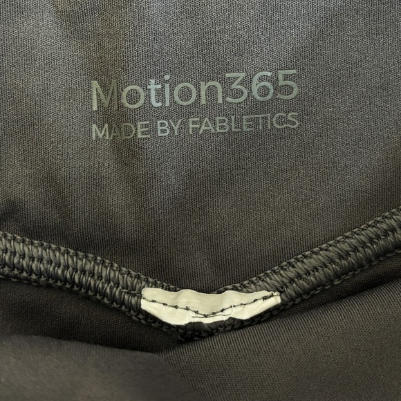 Fabletics Motion 365 Leggings Womens Gray Medium High Waist Crossover Pocket - Picture 3 of 8